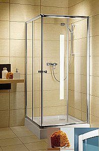 Душевой уголок Radaway Design&Classic C 90x90 30050-04-08 стекло коричневое/профиль белый купить в интернет-магазине Sanbest