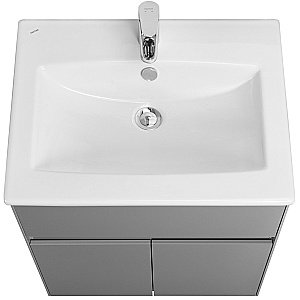 Тумба с раковиной Акватон Форест 60 туманный серый для ванной в интернет-магазине Sanbest