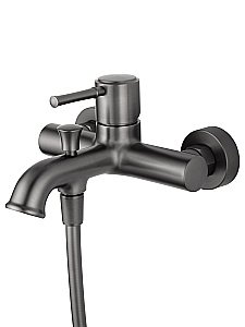 Смеситель для ванны с душем WONZON & WOGHAND TOR, Темный графит (WW-88037073-BGM) купить в интернет-магазине сантехники Sanbest