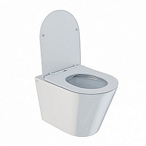 Унитаз подвесной IDDIS Calipso CALRDSEi25 безободковый, с крышкой микролифт купить в интернет-магазине Sanbest