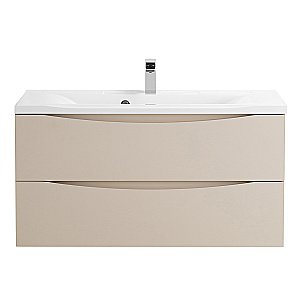 Тумба с раковиной Belbagno MARINO 80 2C-SO/BB800/450-LV-MR-AST Crema Opaco для ванной в интернет-магазине Sanbest