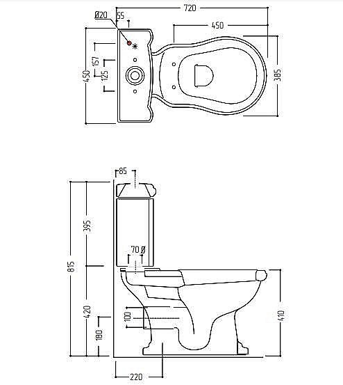 Унитаз Migliore Bella 31098 белый/золото купить в интернет-магазине Sanbest