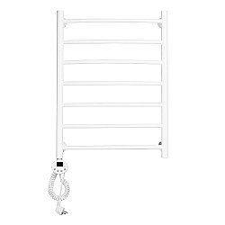 Полотенцесушитель электрический Domoterm Калипсо П7 500x700 БЕЛ EL белый левый купить в интернет-магазине сантехники Sanbest