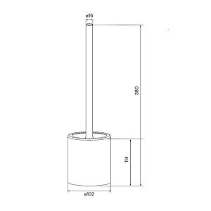 Ершик для туалета Iddis Optima Home BRU02POi47 купить в интернет-магазине сантехники Sanbest