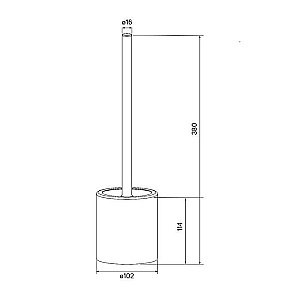 Ершик для туалета Iddis Optima Home BRU02POi47 купить в интернет-магазине сантехники Sanbest