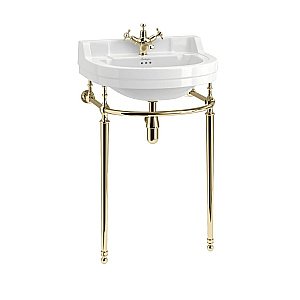 Консоль с раковиной Burlington Edwardian B6 1TH золото для ванной в интернет-магазине сантехники Sanbest