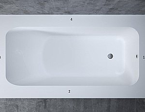 Ванна Salini Orlanda VASTA S-Sense 190х100 102014GF RAL купить в интернет-магазине Sanbest