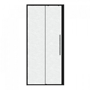 Душевая дверь Niagara Nova 110 NG-84-L11CHB профиль черный матовый/стекло шиншилла купить в интернет-магазине Sanbest