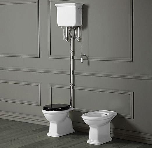 Унитаз SIMAS Lante LA02 с высоким бачком, белый/хром купить в интернет-магазине Sanbest