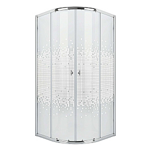 Душевой уголок Niagara Eco NG-1001-14 90х90 профиль хром/стекло мозаика купить в интернет-магазине Sanbest