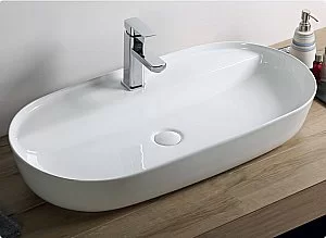 Раковина накладная Belbagno 82 BB1347 белая купить в интернет-магазине Sanbest