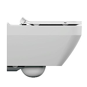 Унитаз подвесной Cersanit Crea Square Clean On DPL EO slim 63115 с крышкой микролифт, безободковый купить в интернет-магазине Sanbest