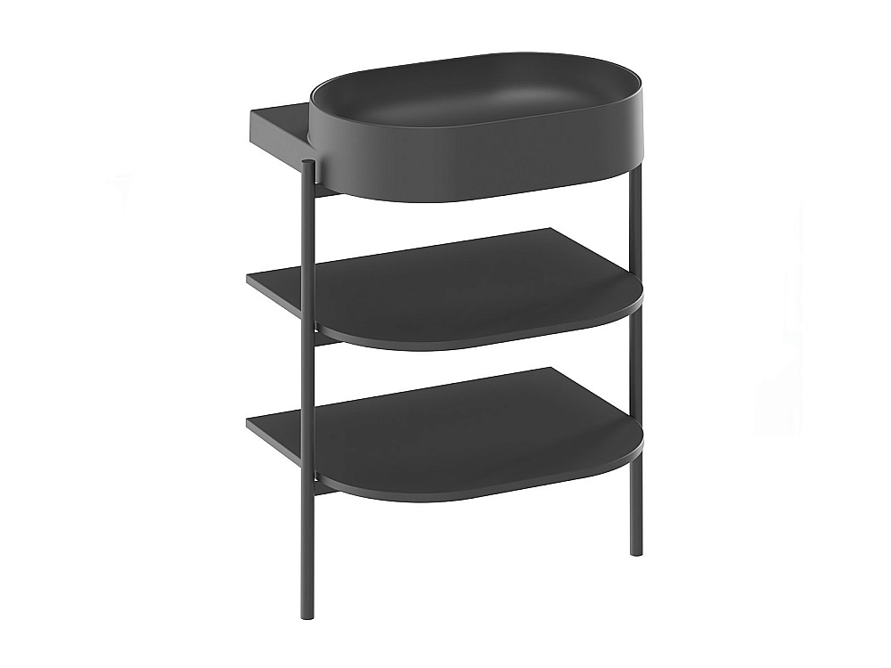 Раковина Ravak Yard 600 XJX0D060000 черный матовый купить в интернет-магазине Sanbest