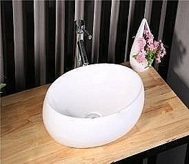 Раковина накладная Ceramalux N 48 9030В белая купить в интернет-магазине Sanbest