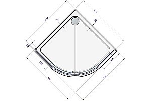 Душевой поддон Радомир Смарт 1-11-0-0-0-332 90х90 белый купить в интернет-магазине Sanbest