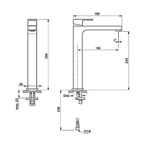 Смеситель для раковины Ideal Standard Edge A7114AA купить в интернет-магазине сантехники Sanbest