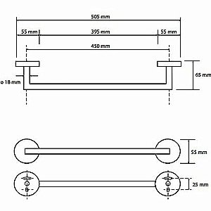 Полотенцедержатель Bemeta Amber 155204022 медное золото купить в интернет-магазине сантехники Sanbest