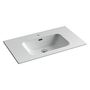 Тумба с раковиной Sancos CODE CD80W/CN7005 80 белая для ванной в интернет-магазине Sanbest