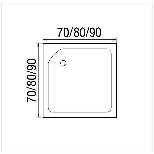 Душевой поддон River Wemor S 70x70 белый купить в интернет-магазине Sanbest