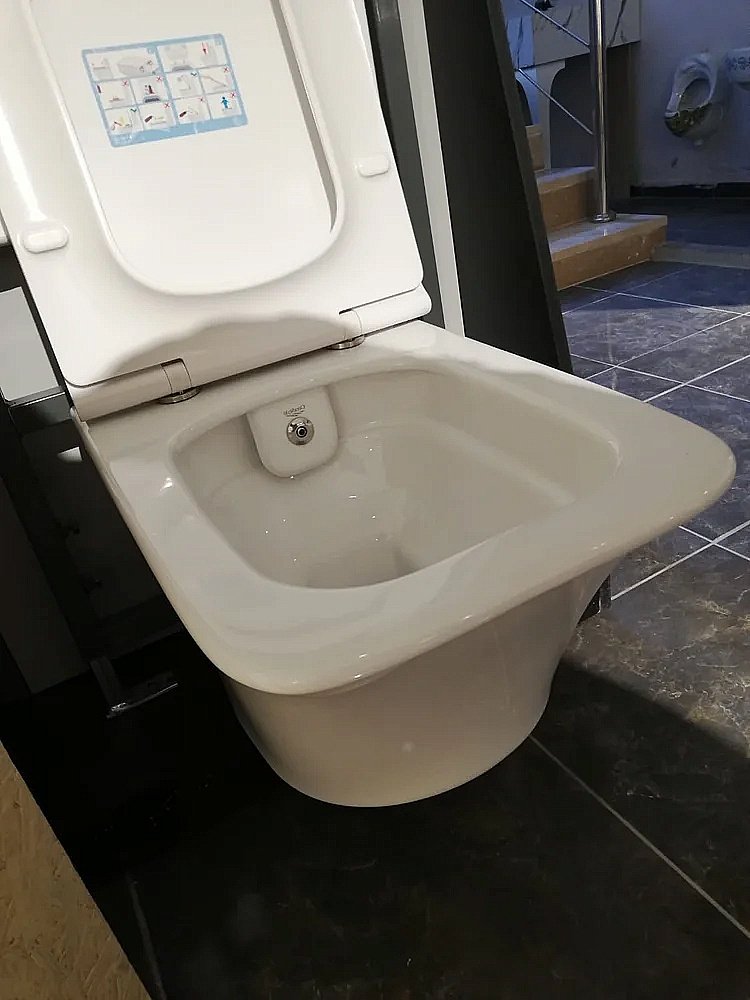 Унитаз Boheme Mirage 965-2 белый глянцевый, безободковый, с функцией биде купить в интернет-магазине Sanbest