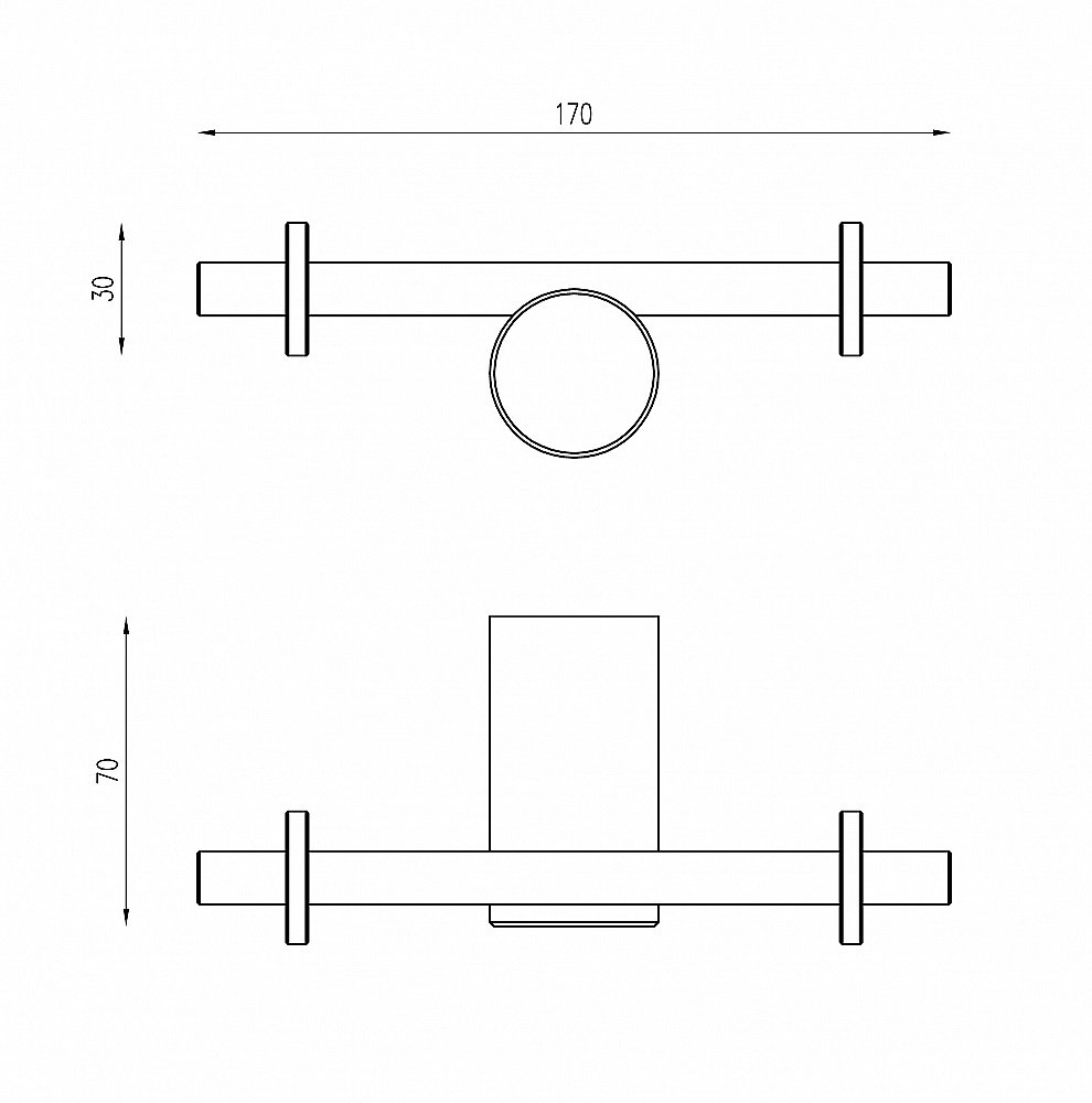 Крючок Abber Osten 316 AA1852BG брашированное золото купить в интернет-магазине сантехники Sanbest