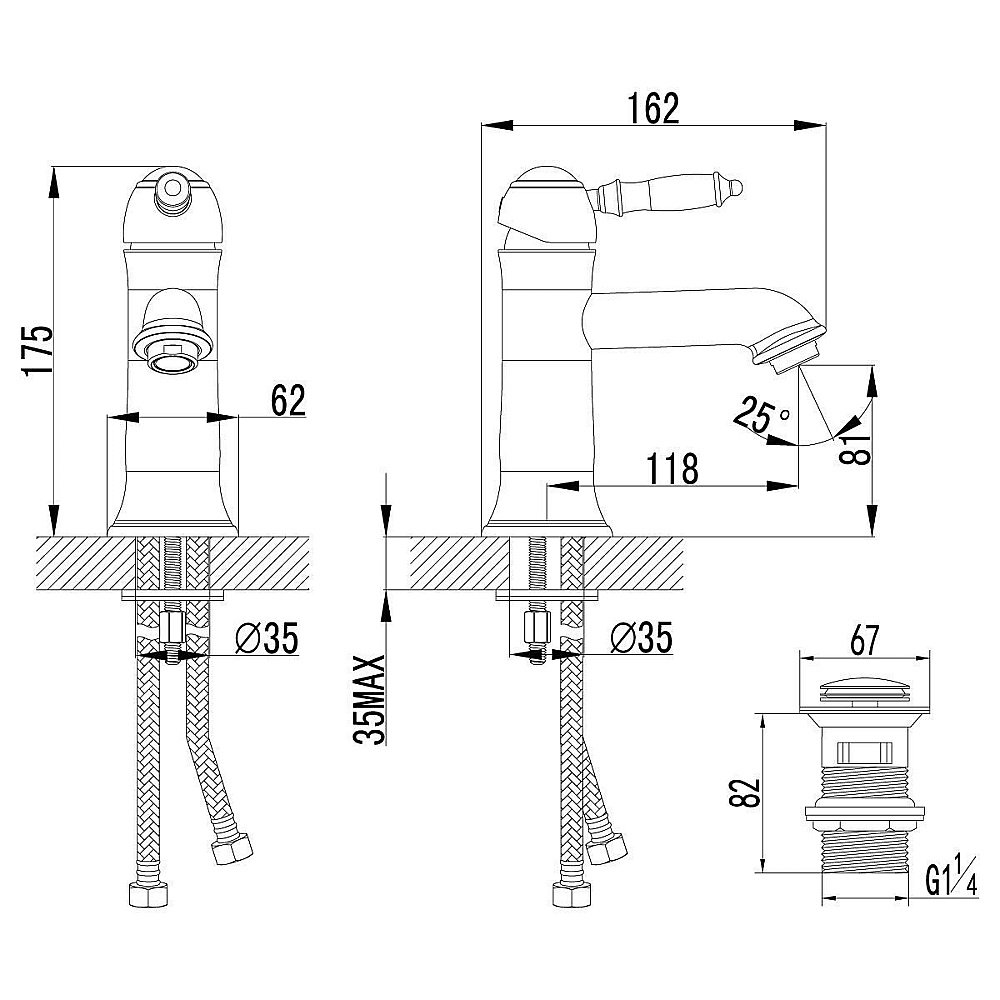 Смеситель для раковины Lemark Villa LM4806B купить в интернет-магазине сантехники Sanbest