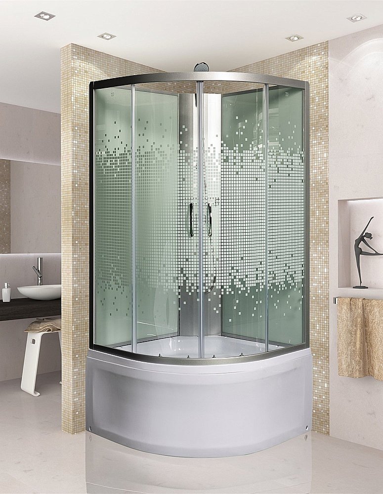 Душевая кабина Мономах С МЗ 44 100x100 без крыши купить в интернет-магазине Sanbest