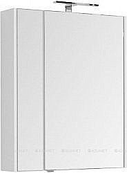 Зеркальный шкаф Aquanet Августа 75 белый купить в интернет-магазине сантехники Sanbest