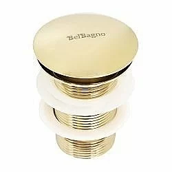 Донный клапан без перелива BelBagno BB-SC-ORO золото купить в интернет-магазине сантехники Sanbest