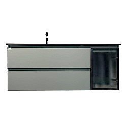 Тумба с раковиной Orans 2055120L2GC 120 серо-зеленая матовая для ванной в интернет-магазине Sanbest