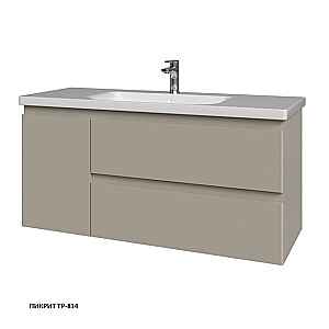 Тумба с раковиной Caprigo Forte 120 два ящика, одна дверь слева, цвет на выбор для ванной в интернет-магазине Sanbest