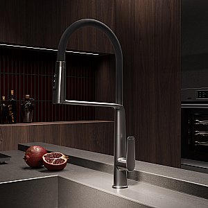 Смеситель для кухни Vincea VKF-118GM вороненая сталь купить в интернет-магазине сантехники Sanbest