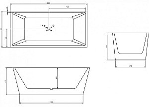 Ванна акриловая ABBER AB9224-1.5 150x80 купить в интернет-магазине Sanbest