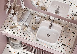 Раковина накладная Акватон Одри 42 1WH501709 белая купить в интернет-магазине Sanbest