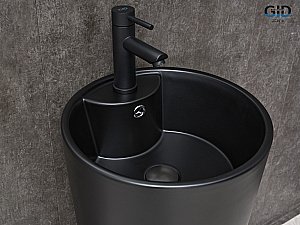 Раковина напольная Gid Nb131bm черная купить в интернет-магазине Sanbest