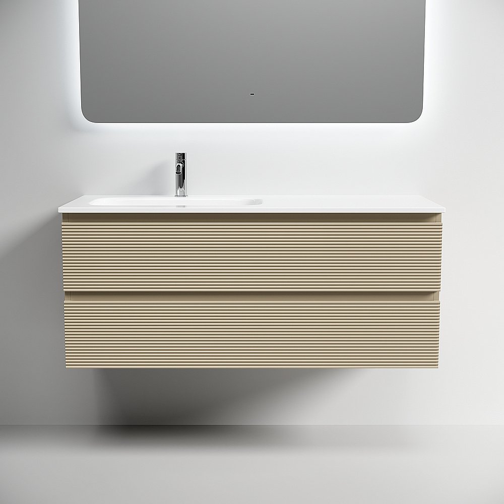 Тумба с раковиной Sancos Folk FL120LCP/FL120RCP Капучино для ванной в интернет-магазине Sanbest