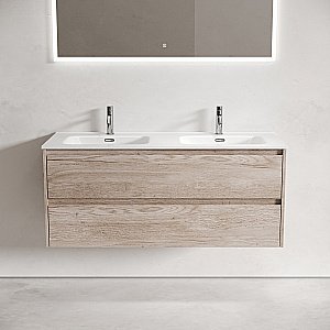 Тумба с раковиной Sancos Libra 120 LB120-2EG дуб галифакс натуральный для ванной в интернет-магазине Sanbest