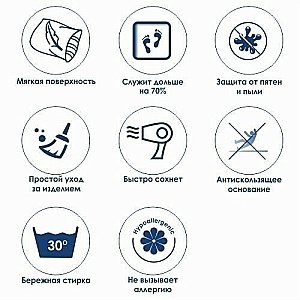 Коврик для ванной WasserKRAFT Wern BM-2544 купить в интернет-магазине сантехники Sanbest