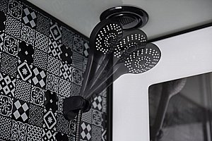 Душевая кабина Esbano Elegancia ESB-90CR 90x90 стекло прозрачное/профиль черный купить в интернет-магазине Sanbest