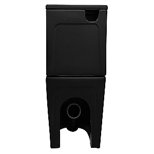 Унитаз напольный Azario Black King AZ-8303-D черный матовый, безободковый, с бачком, с крышкой микролифт купить в интернет-магазине Sanbest