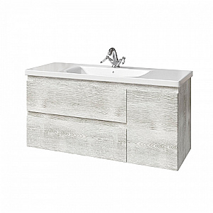 Тумба с раковиной Caprigo Forte 120 два ящика, одна дверь слева, цвет на выбор для ванной в интернет-магазине Sanbest