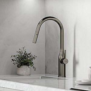 Смеситель для кухни Sancos Grand SC4002GG вороненая сталь купить в интернет-магазине сантехники Sanbest