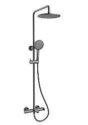 Душевая система Vincea Rondo VSFS-1R1GM вороненая сталь купить в интернет-магазине сантехники Sanbest