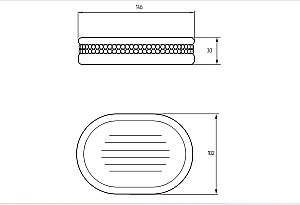 Мыльница Migliore Dubai 26961 белая керамика/золото-swarovski купить в интернет-магазине сантехники Sanbest