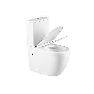 Унитаз напольный Vincea EVO VT2-34  безободковый, с бачком, с крышкой микролифт,белый купить в интернет-магазине Sanbest