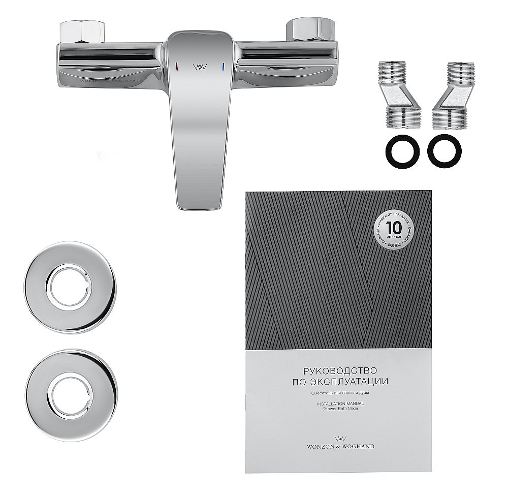 Смеситель для душа WONZON & WOGHAND ATHENS, Хром (WW-084101-CR) купить в интернет-магазине сантехники Sanbest