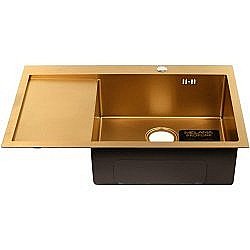 Мойка кухонная Melana ProfLine D7851HG-R золото чаша справа купить в интернет-магазине сантехники Sanbest