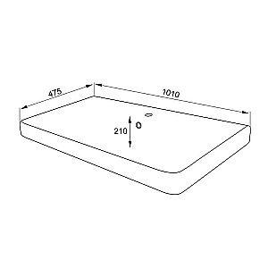 Тумба с раковиной Azario Lotos 100/2 Н CS00093901 белая для ванной в интернет-магазине Sanbest