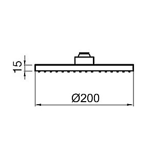 Верхний душ Webert SHOWER SET AC1024015PVC хром купить в интернет-магазине сантехники Sanbest