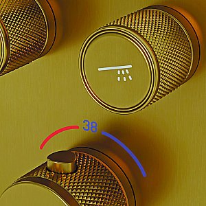 Душевая система Sancos Space SC3006BG брашированное золото купить в интернет-магазине сантехники Sanbest